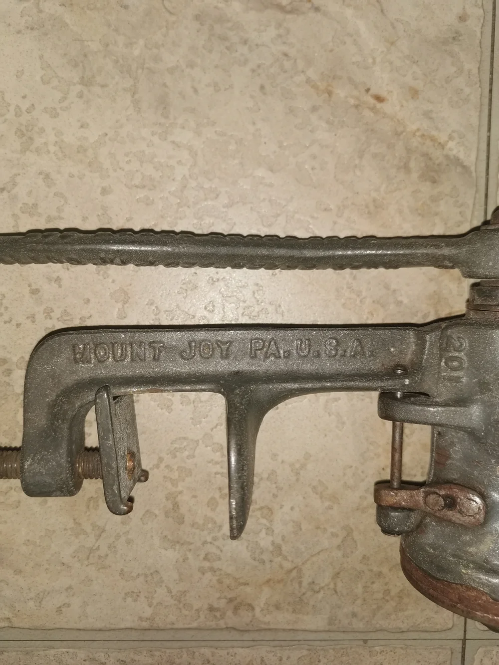 Antique No. 2 Manual Cast-Iron Food Chopper & Meat Grinder USA